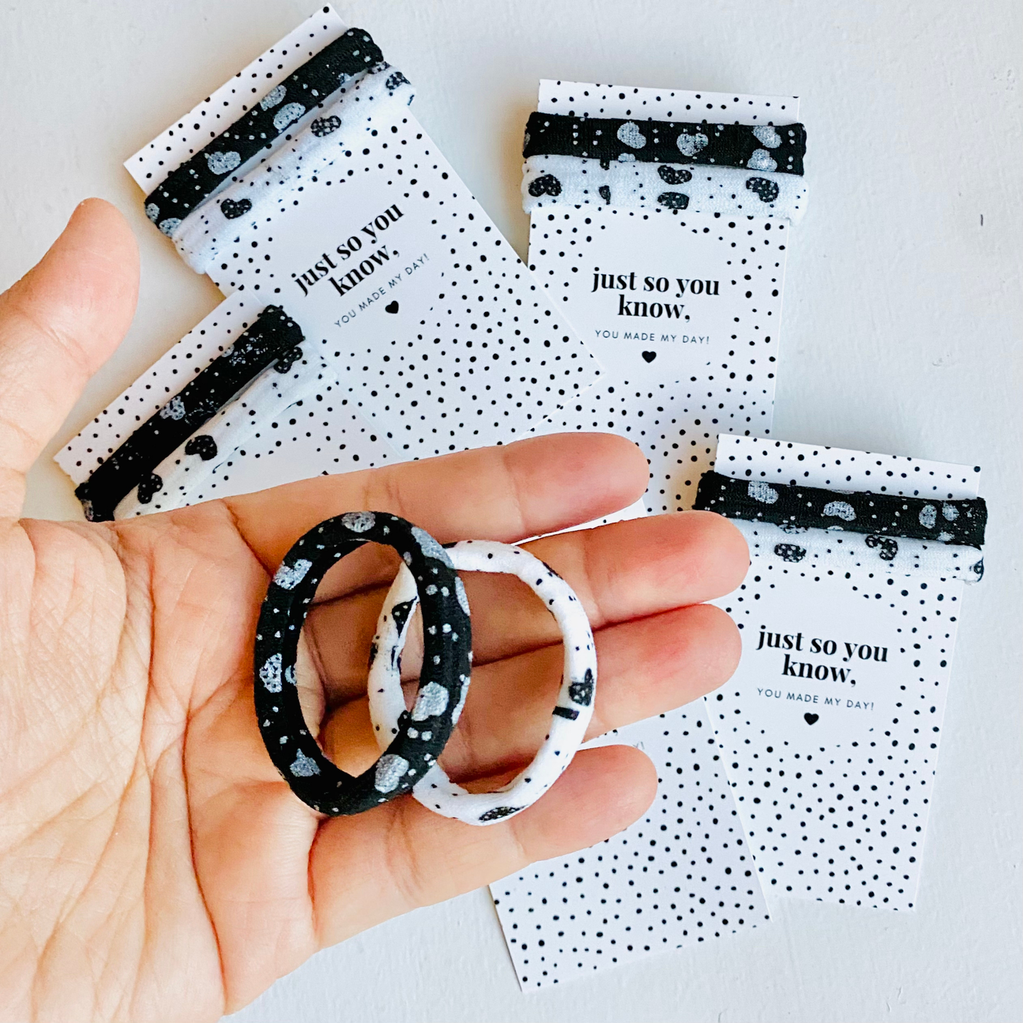 Thank You Gifts Mini Heart Hair Tie