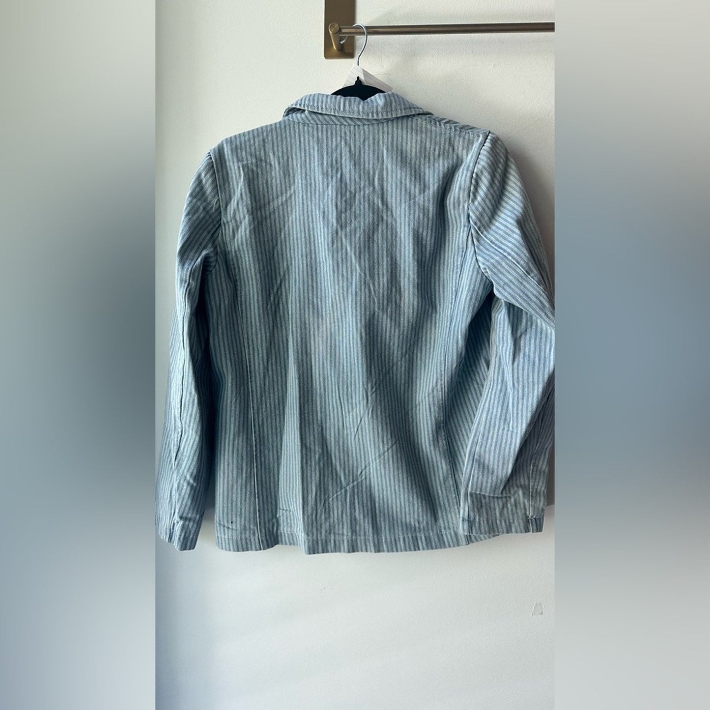 Color Block, Blue Striped Blazer Jacket, nwot Size M | 1100