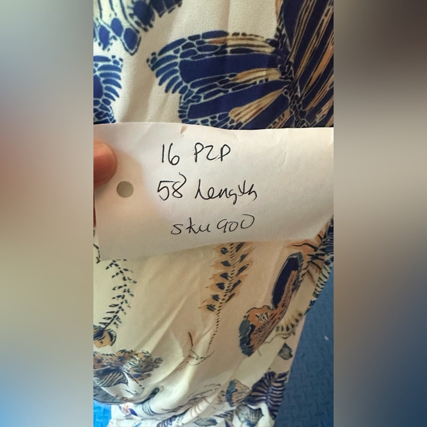 Coastal Gingham trim dress