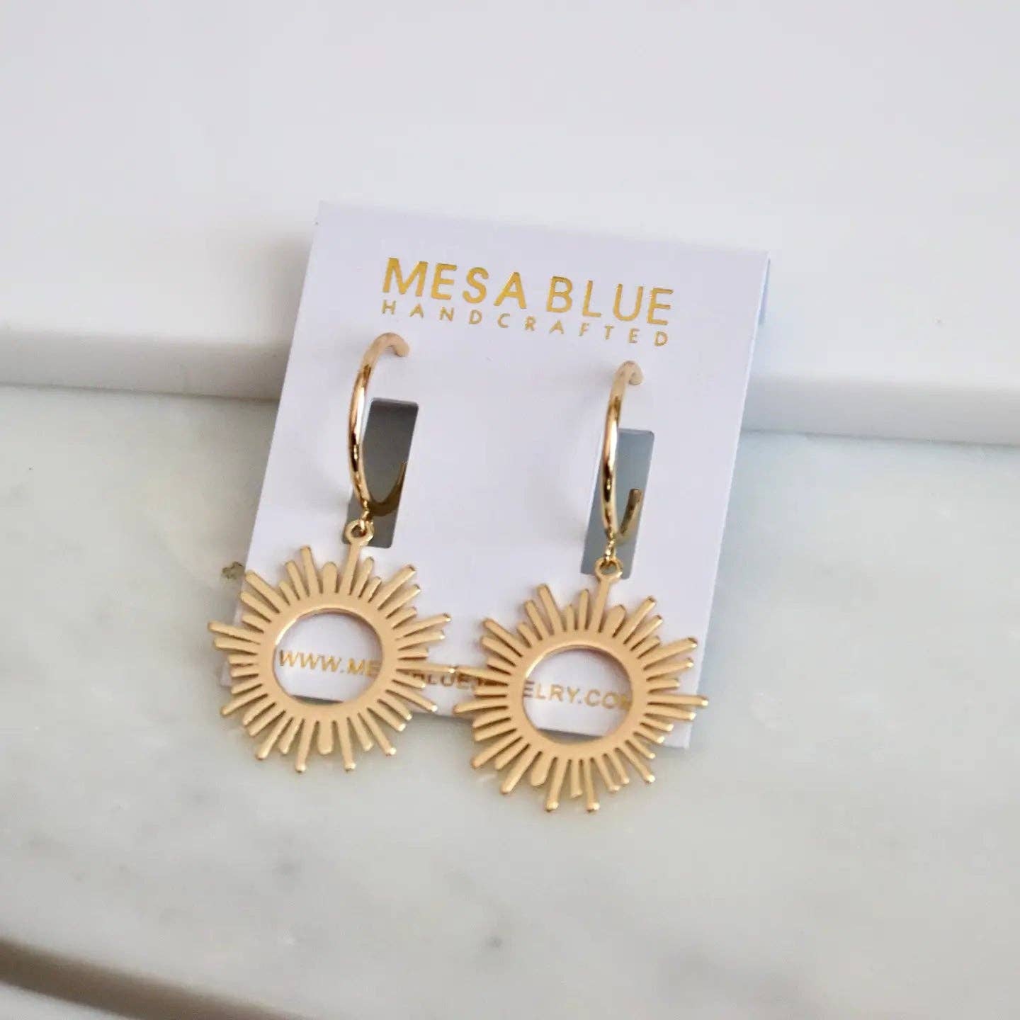 Sun Hoop Earrings