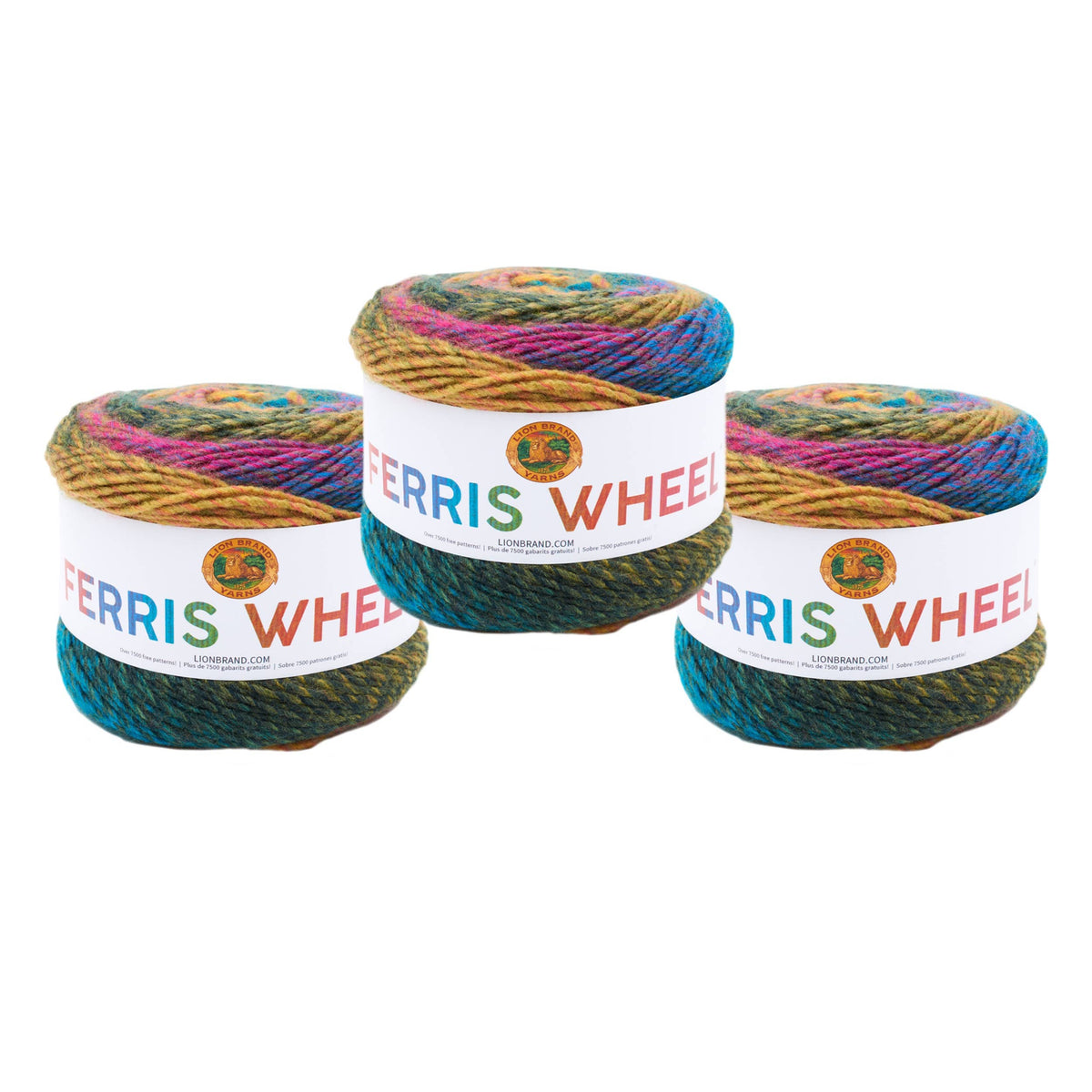 Lion Brand Yarn Ferris Wheel 3 Pack