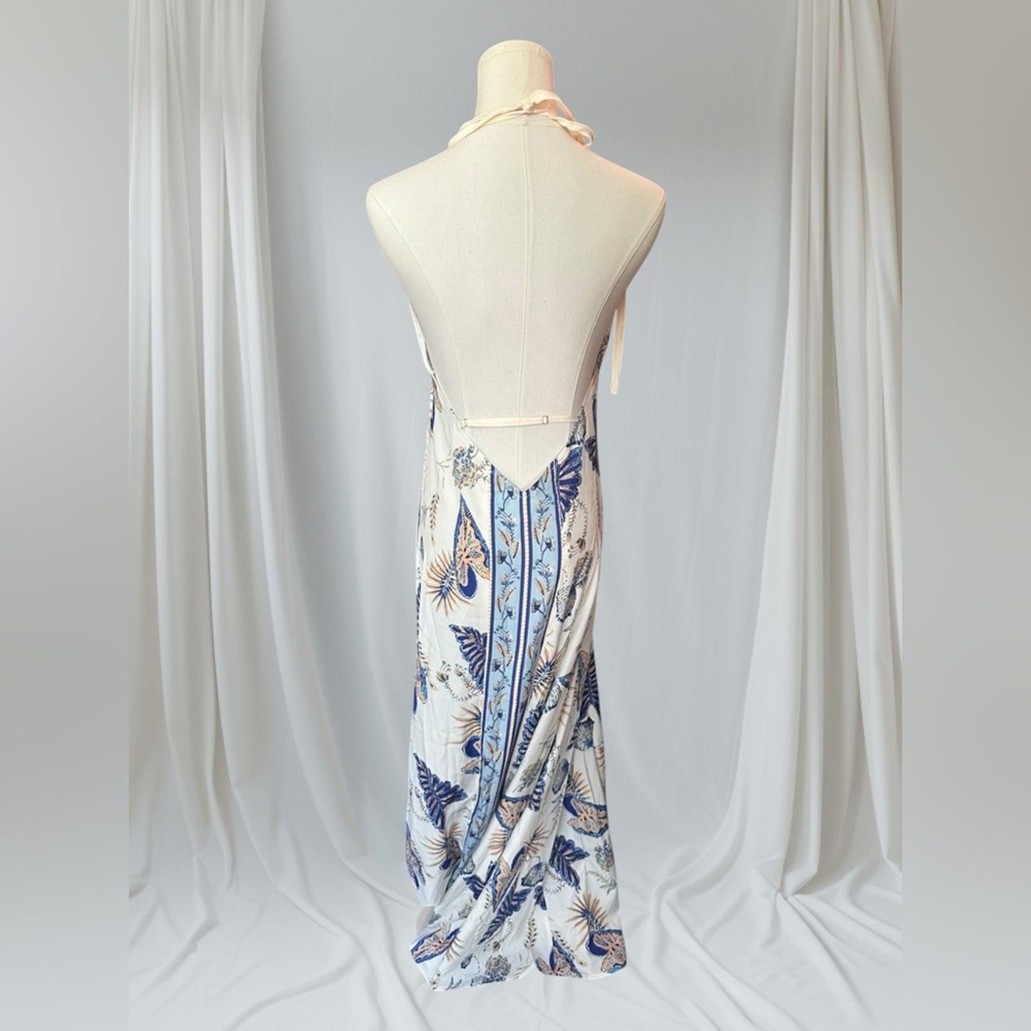 Coastal Gingham trim dress