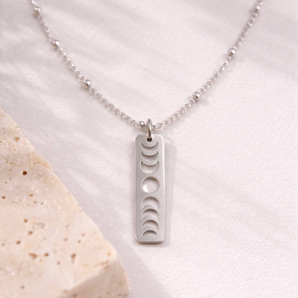 Moon Phase Necklace - Gold or Silver