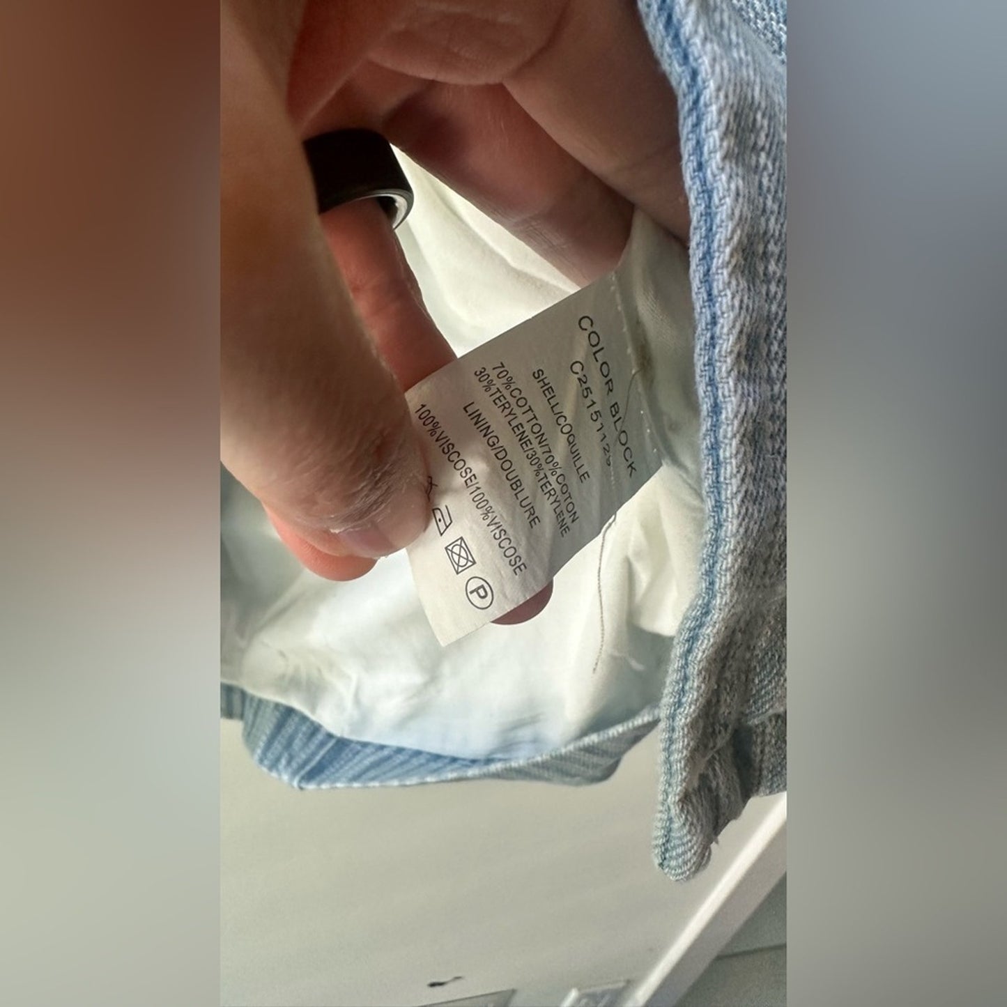 Color Block, Blue Striped Blazer Jacket, nwot Size M | 1100