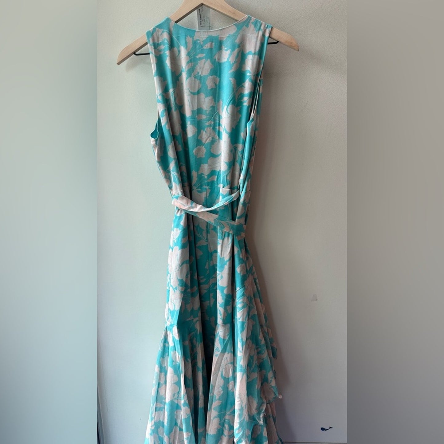 Floral Tiered Wrap Maxi Dress, Size S | 2100