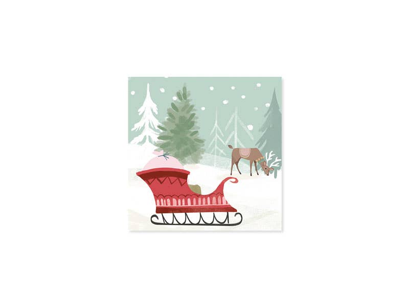 Up, Up, and Away Christmas Mini Pop-Up Card