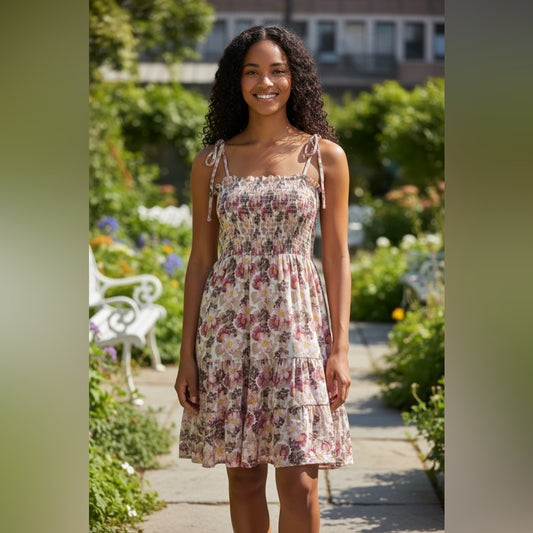 Adoratble Mini Dress, Floral Crepe. NWOT , Size S | 0207