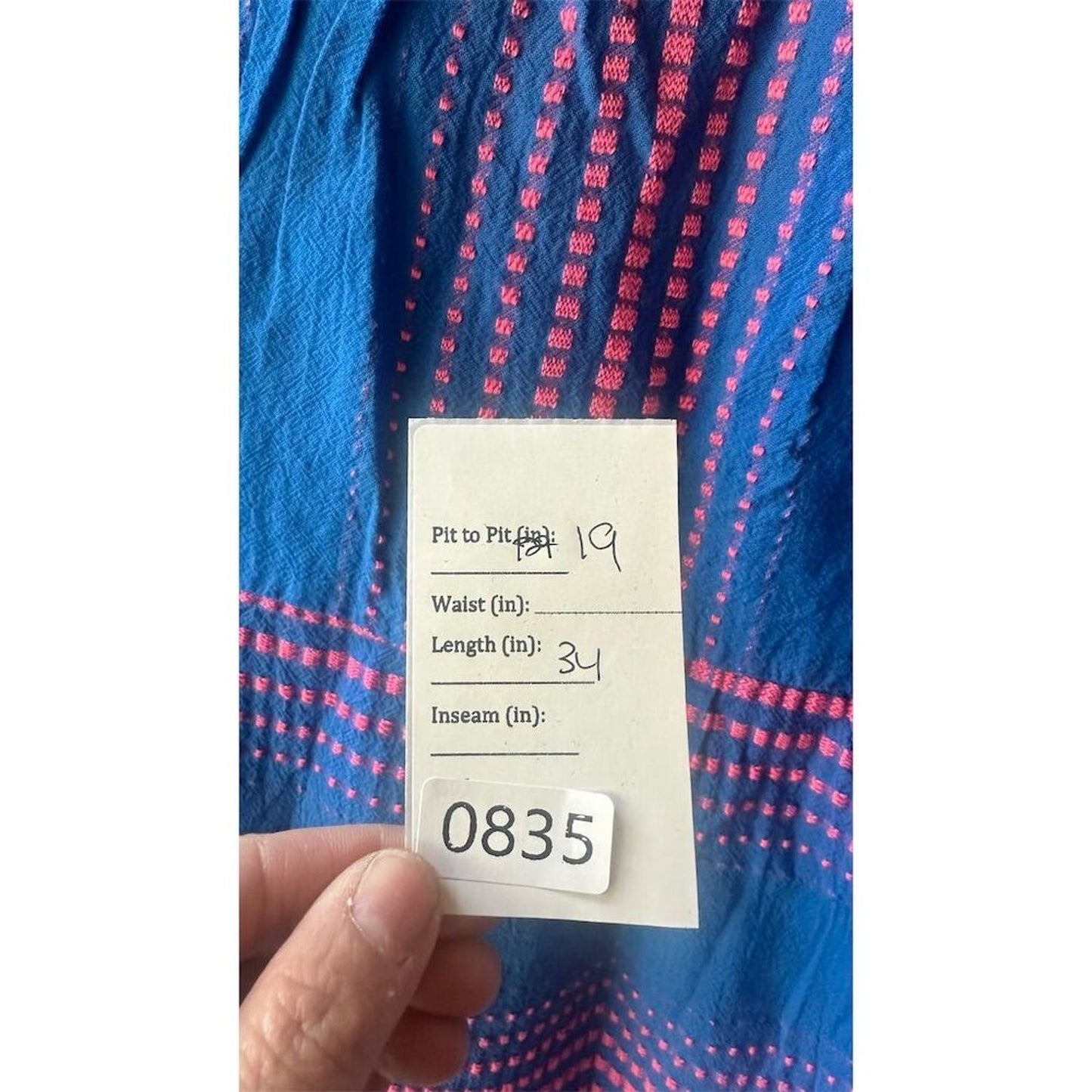 835. August  M Multicolor Batik Ruffle Sleeveless Short Dress Casual