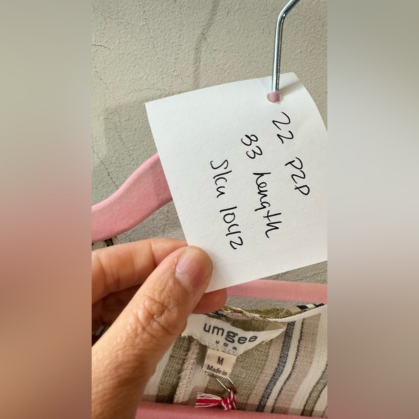 Olive Stripe Ruffle Sleeve Romper, Size M | 1042