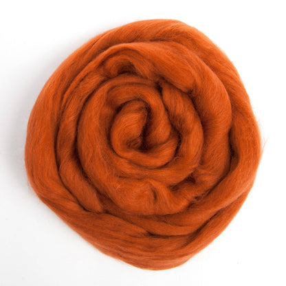 Merino Wool Top Roving, Nutmeg, 1 ounce