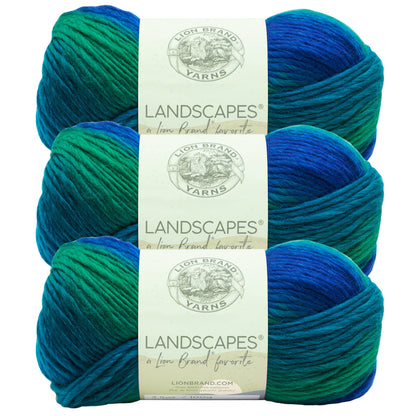Lion Brand Yarn Landscapes  3 Pack