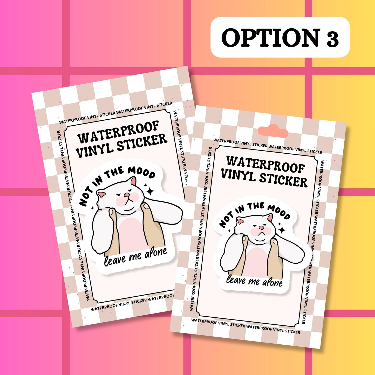Cat Mama Cats Funny Relatable Waterproof Vinyl Sticker