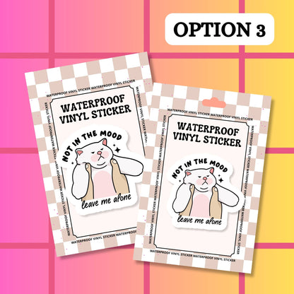 Cat Mama Cats Funny Relatable Waterproof Vinyl Sticker