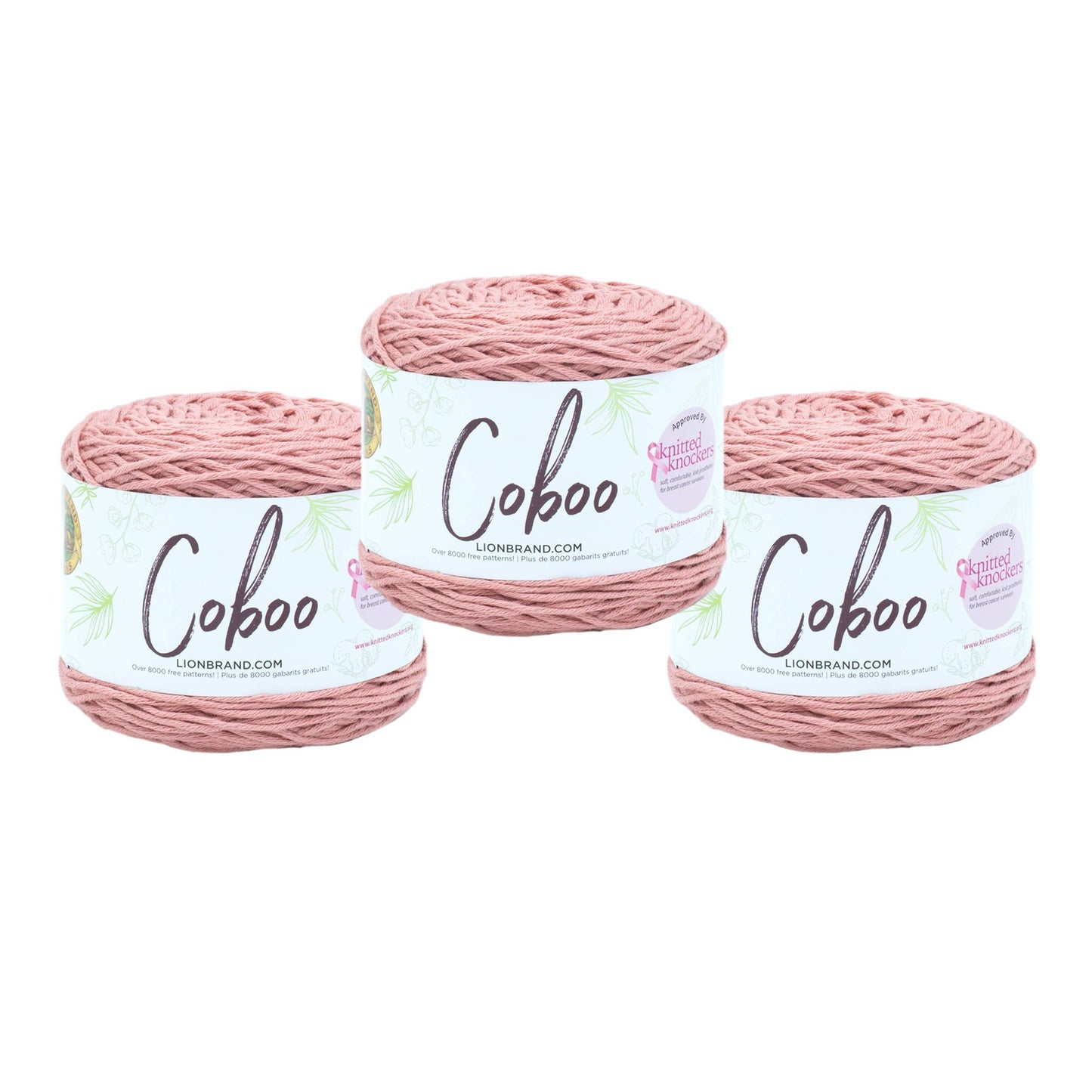 Lion Brand Yarn Coboo Mauve 3 Pack