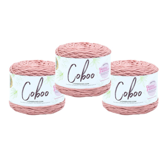 Lion Brand Yarn Coboo Mauve 3 Pack