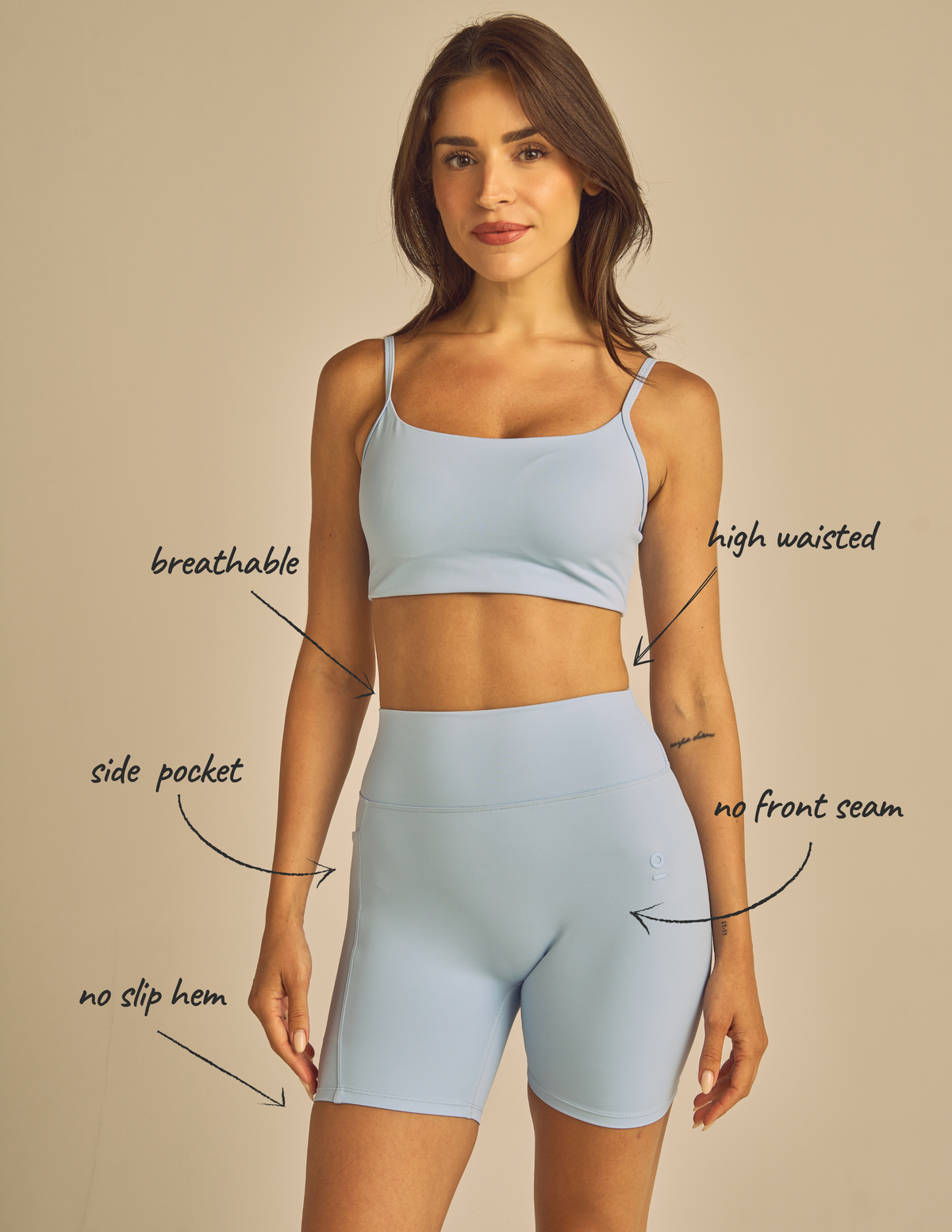 Luxe Compression 5" Biker Shorts