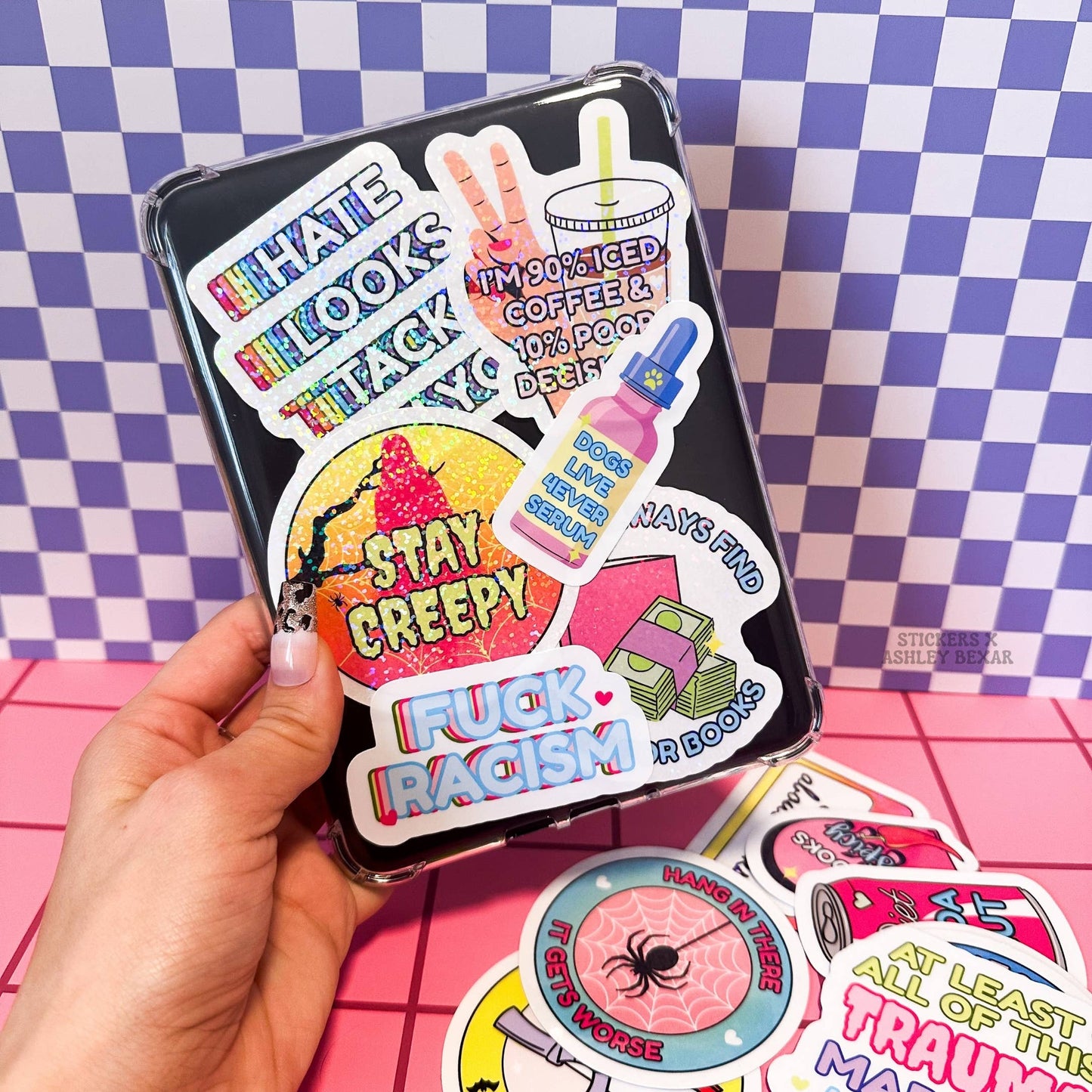 Funny Cat Mom Cats Waterproof Vinyl Sticker