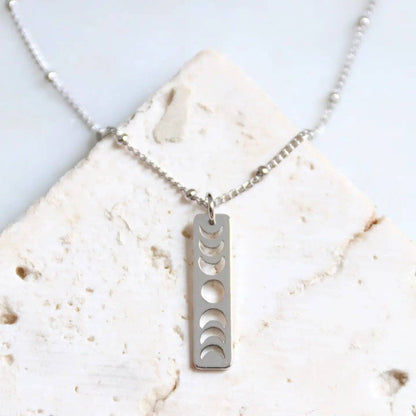 Moon Phase Necklace - Gold or Silver