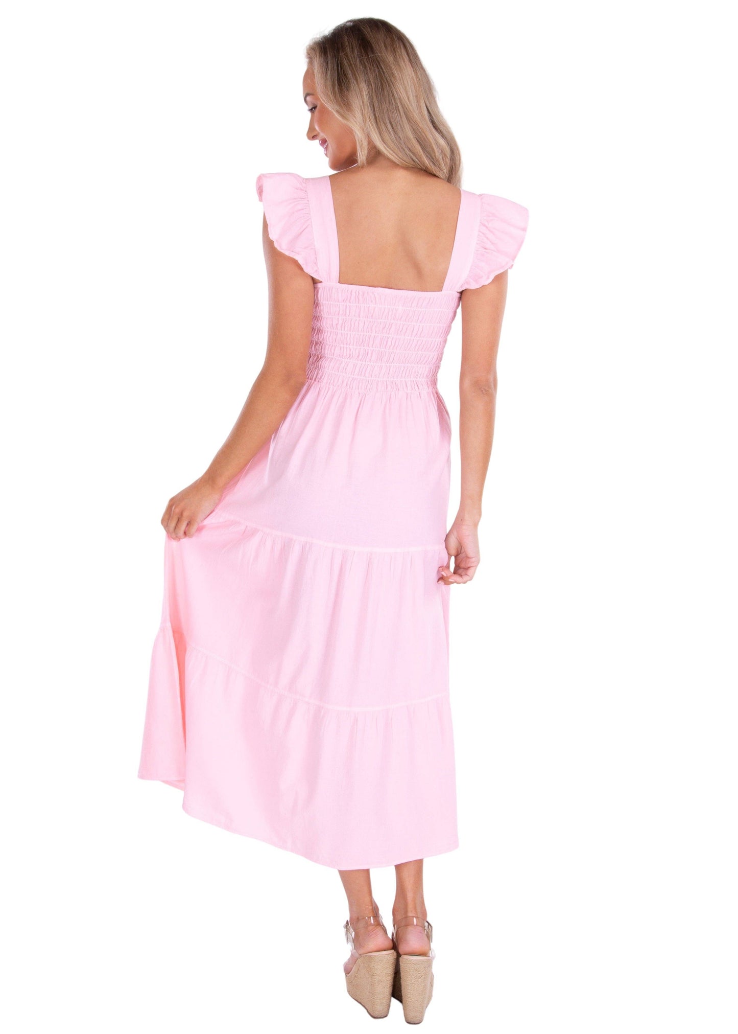 NW1539 - Baby Pink Cotton Dress