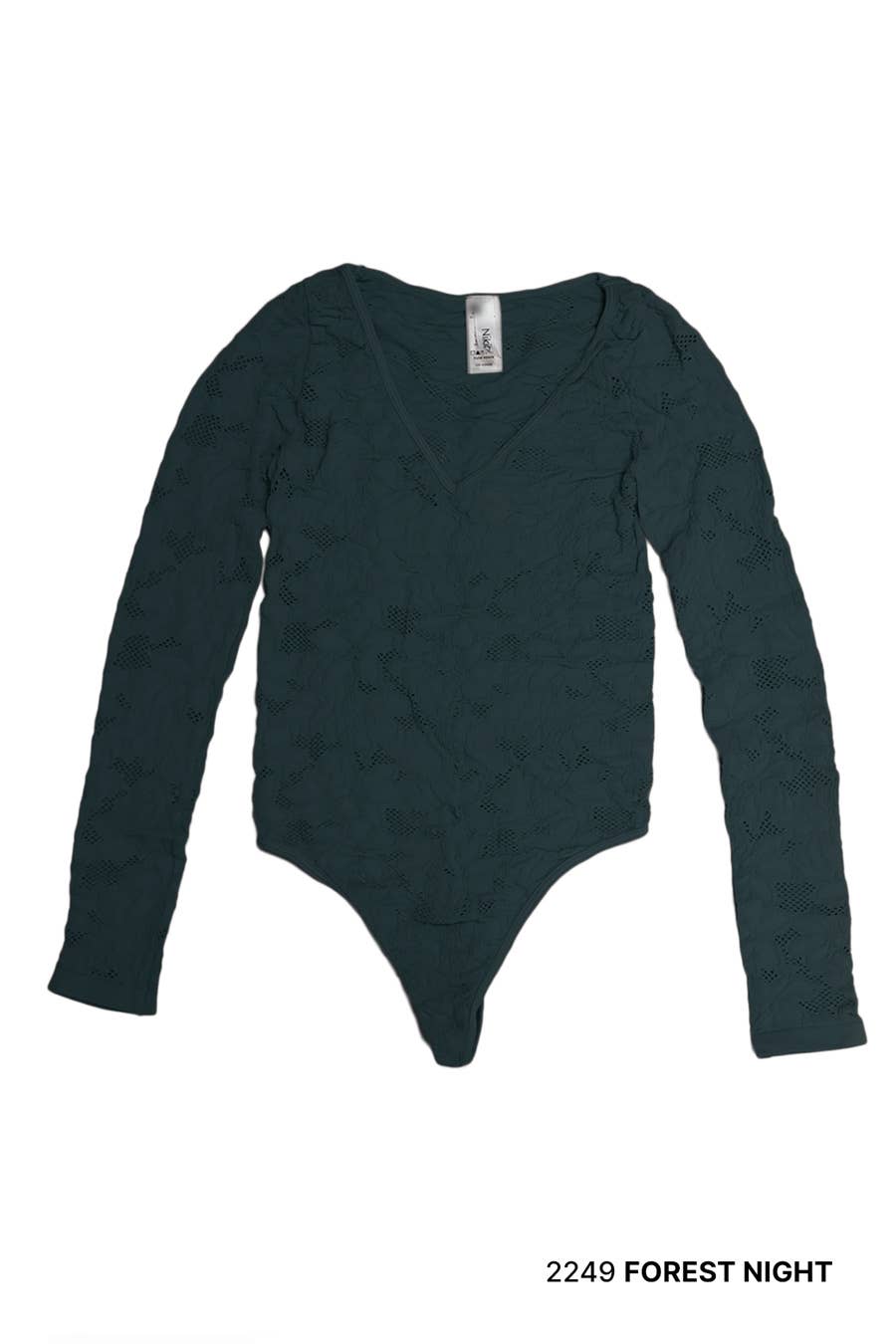 NS8436 - Lace Textured Bodysuit