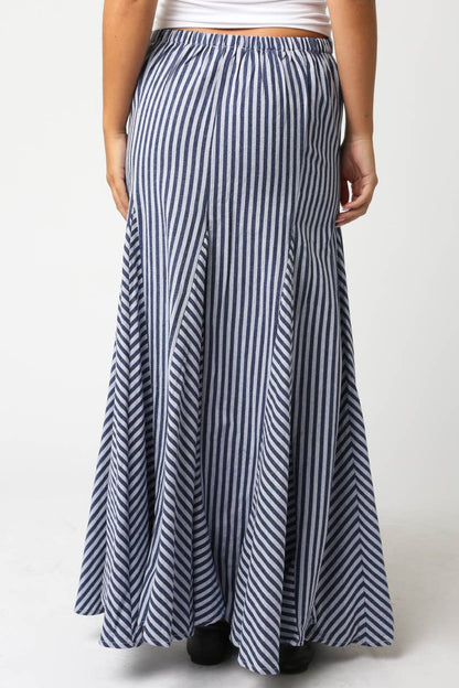Nava Stripe Maxi Skirt