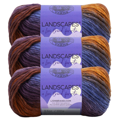 Lion Brand Yarn Landscapes  3 Pack