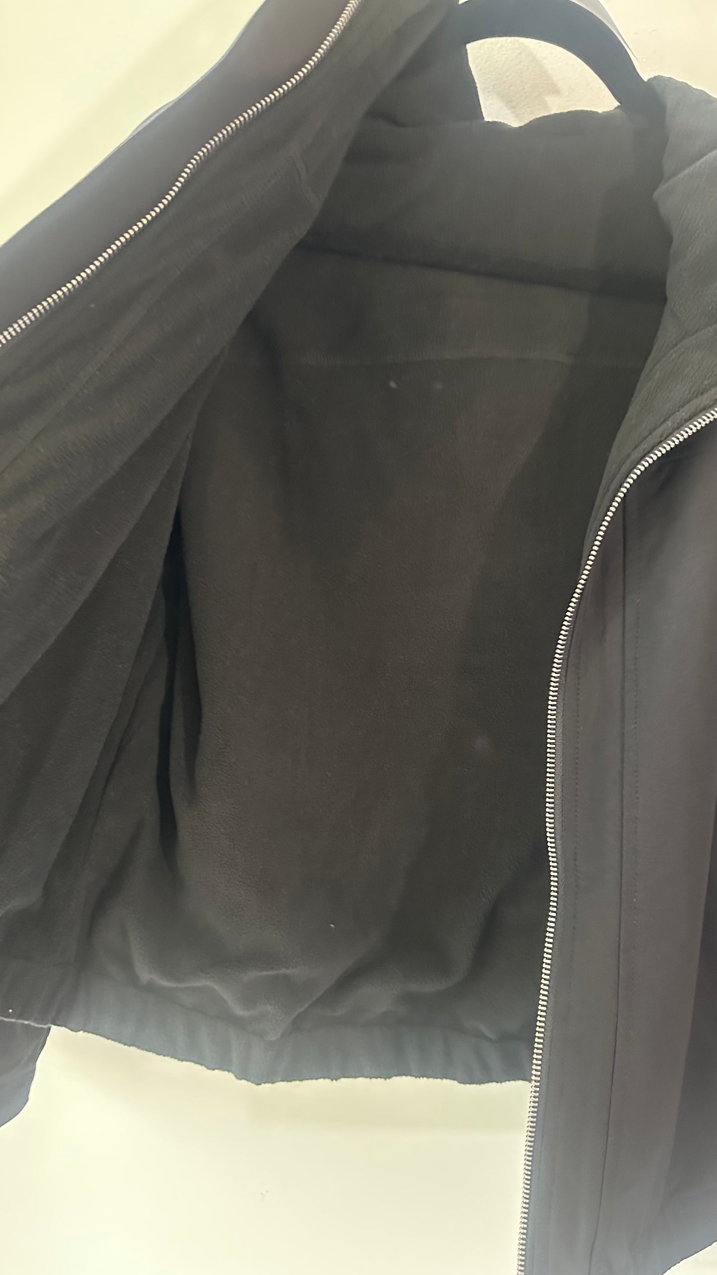 Small black train jacket