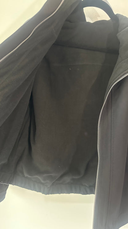 Small black train jacket