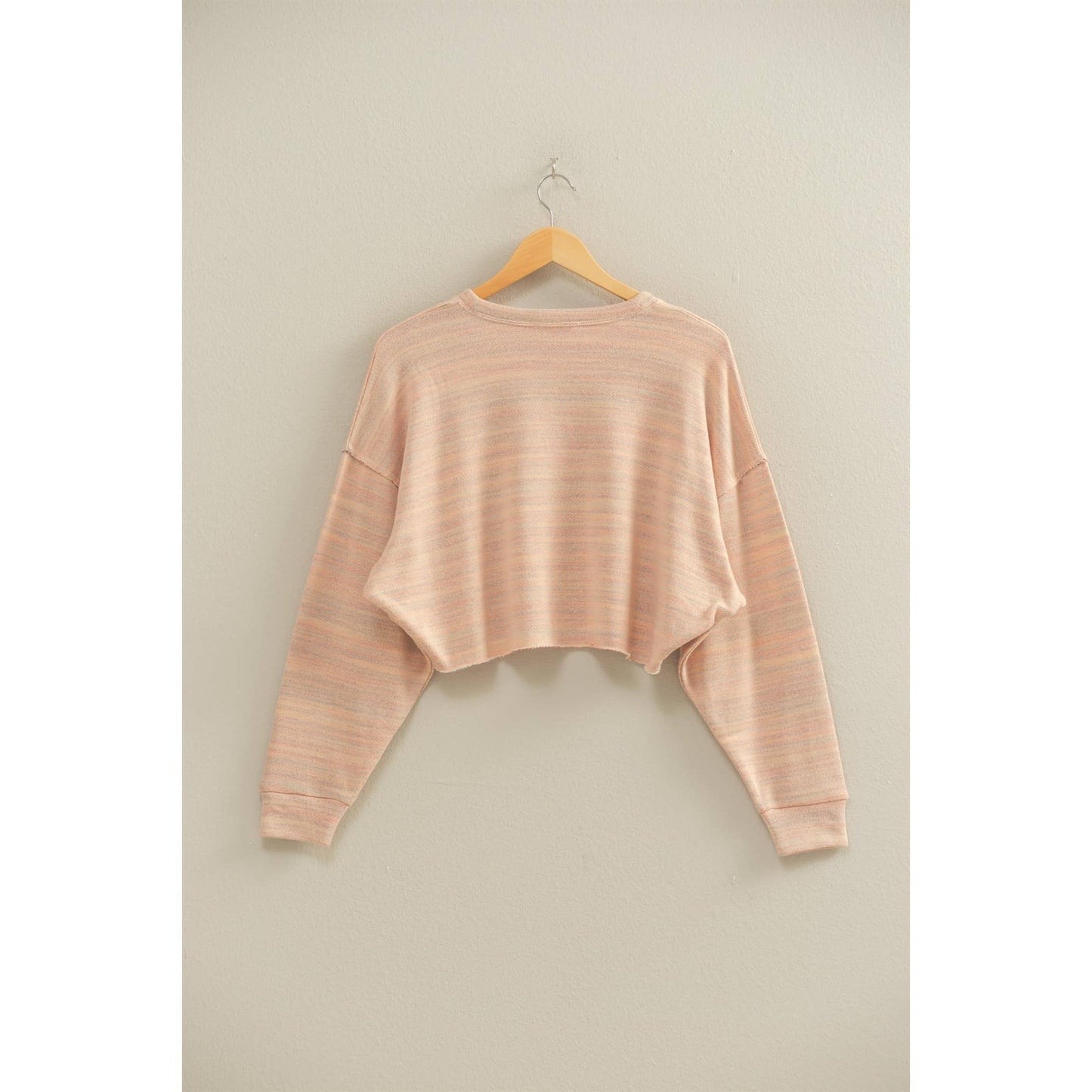 Drop-Shoulder Cropped Top