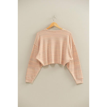 Drop-Shoulder Cropped Top