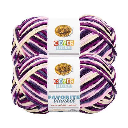 Lion Brand Yarn Cover Story Fave Blanket  2 Pack