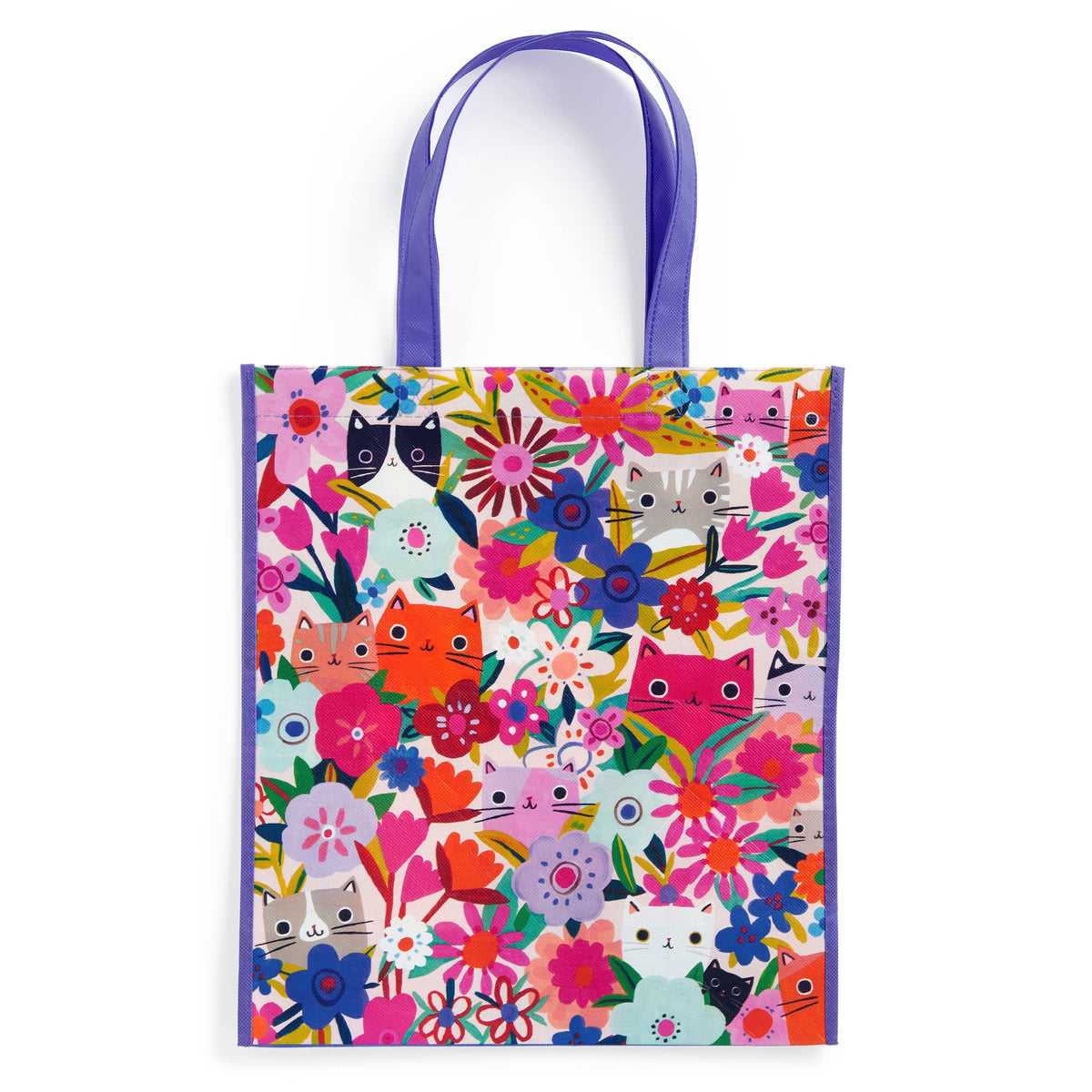 Blooming Cats Reusable Shopping Bag