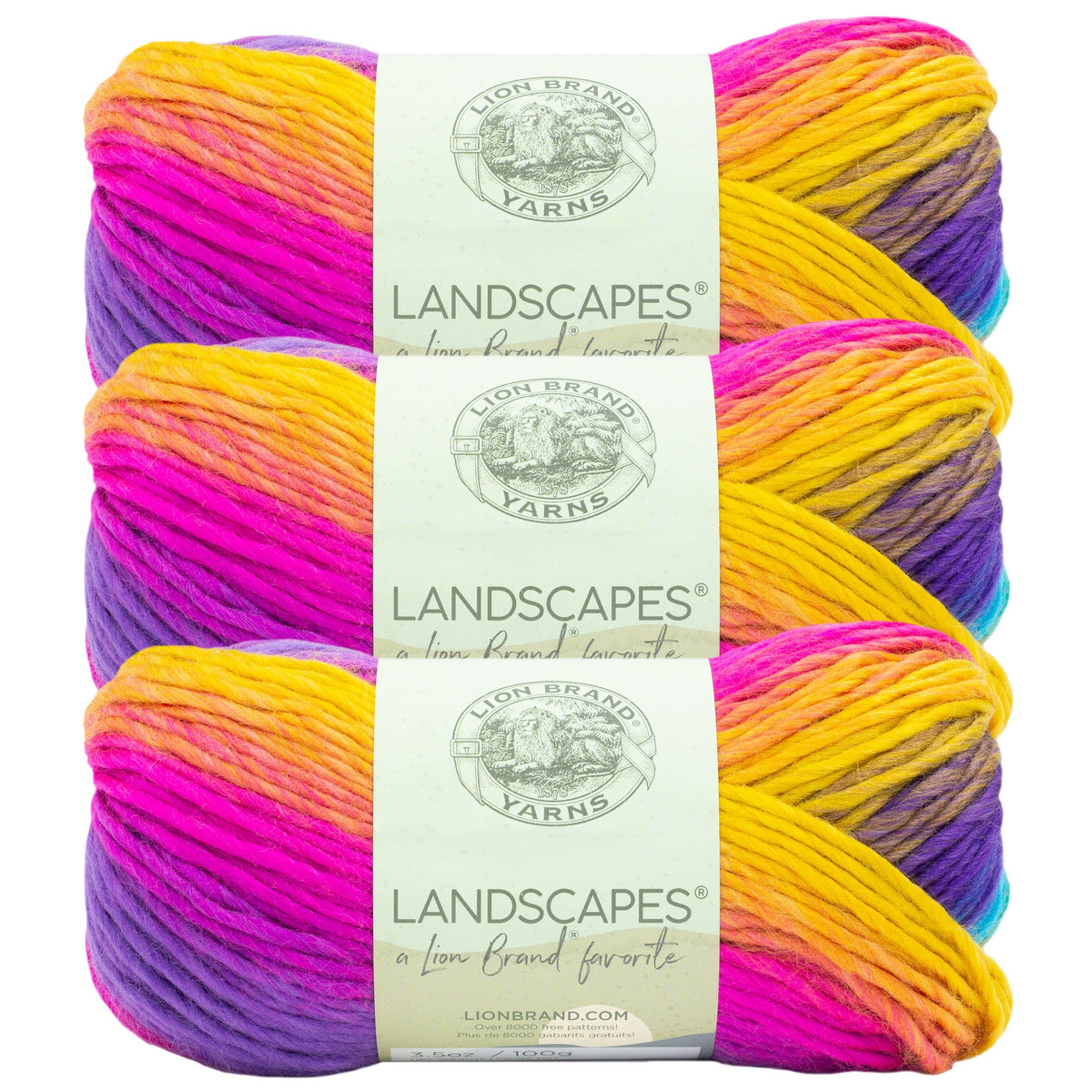 Lion Brand Yarn Landscapes  3 Pack