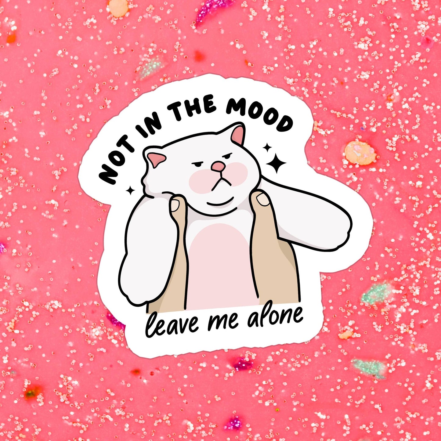 Cat Mama Cats Funny Relatable Waterproof Vinyl Sticker