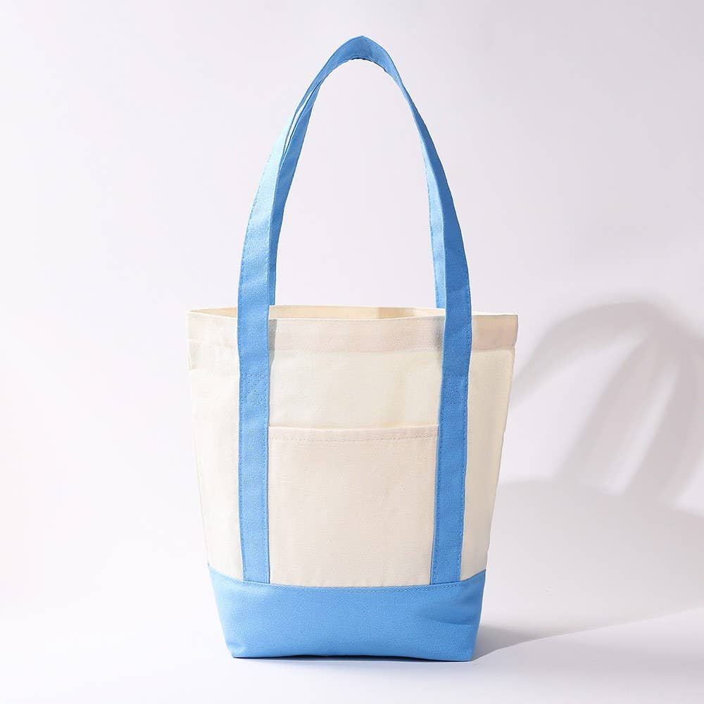 Medium Cotton Canvas Shoulder Tote Bag | 40P612