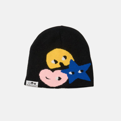 SIDEKICK: Black Knit Beanie