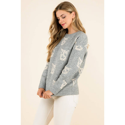 Cat Pattern Sweater