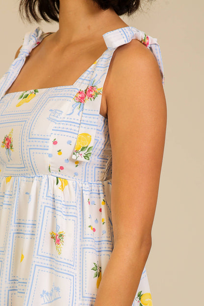 Lemonade Dreams Bow-Tie Dress