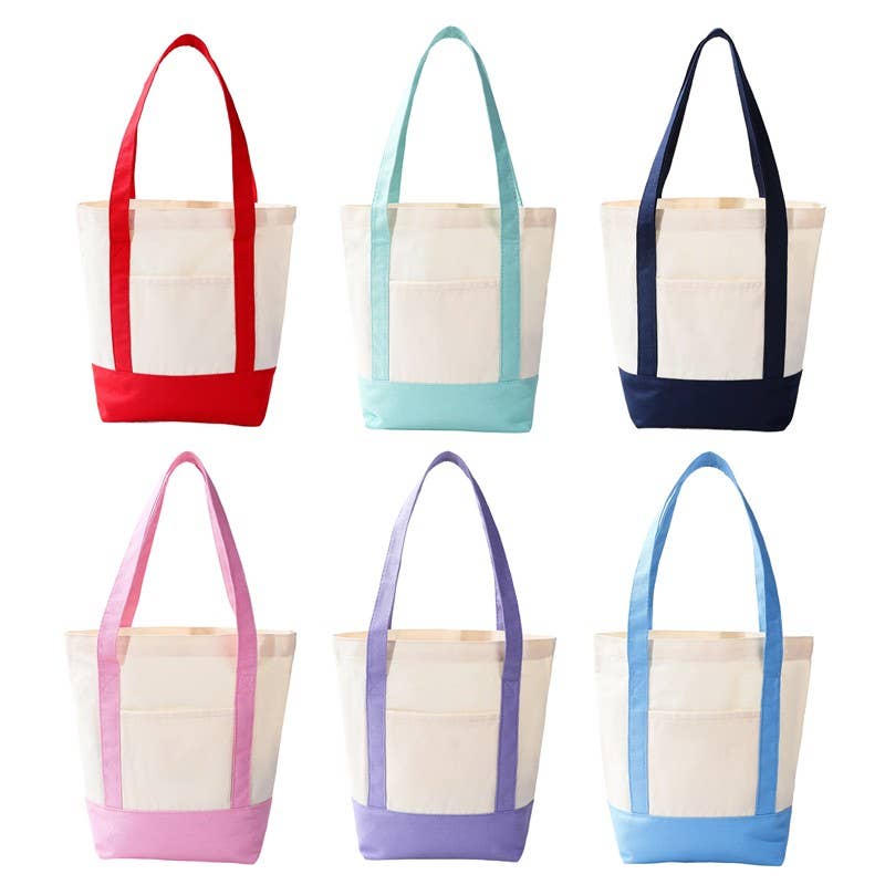 Medium Cotton Canvas Shoulder Tote Bag | 40P612