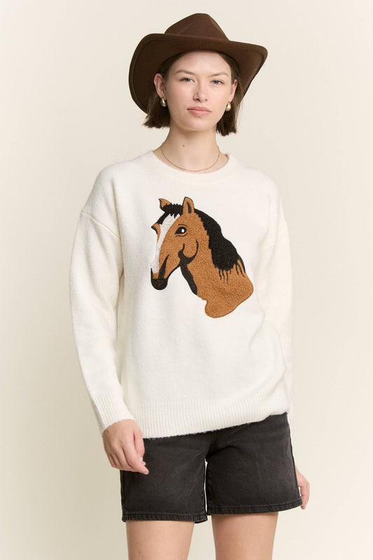 HORSE KNIT SWEATER
