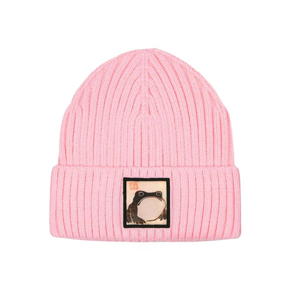 HatPhile Matsumoto Hoji Japanese Frog Patch Art Beanie