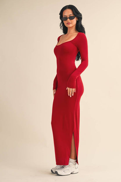 Soft Knit Jersey Maxi Dress