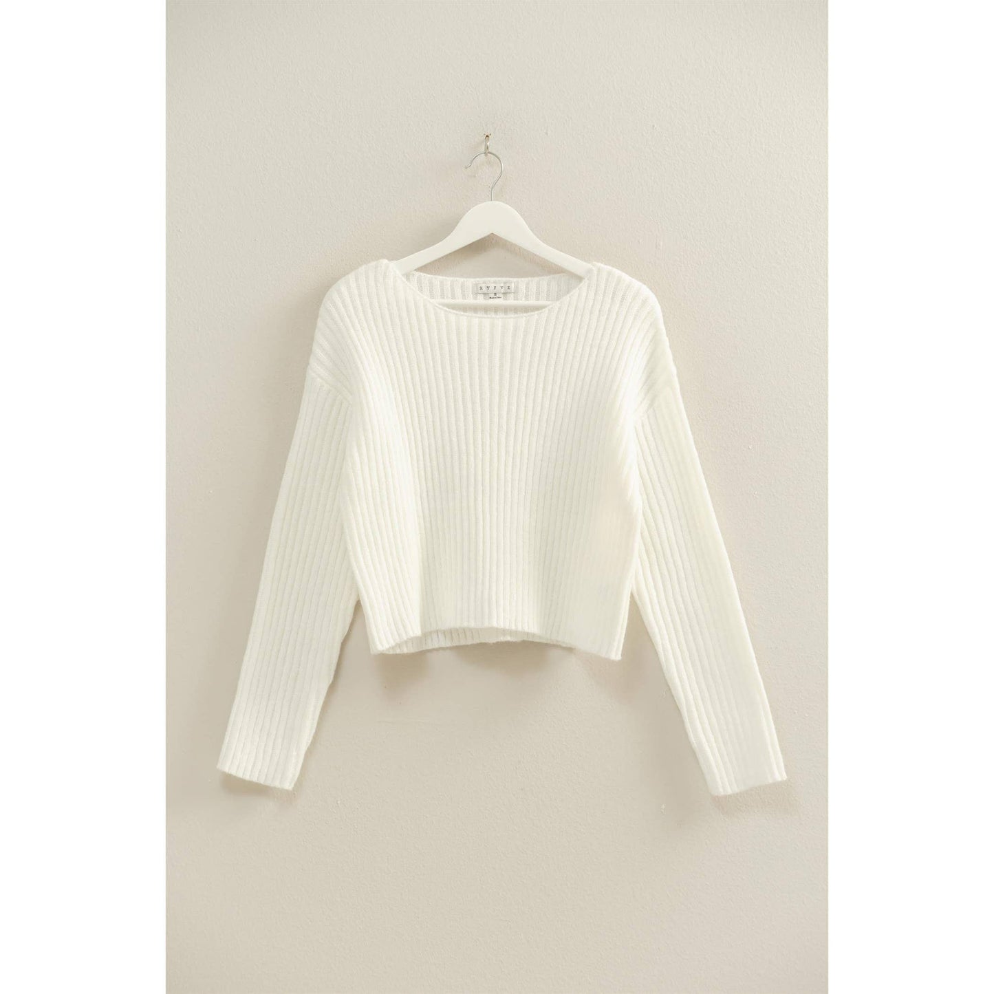 Textured Sweater With Relaxed Drop Sleeves