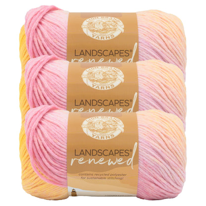 Lion Brand Yarn Landscapes Renewed Sherbet 3 Pack
