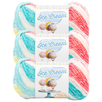 Lion Brand Yarn Ice Cream 3 Pack