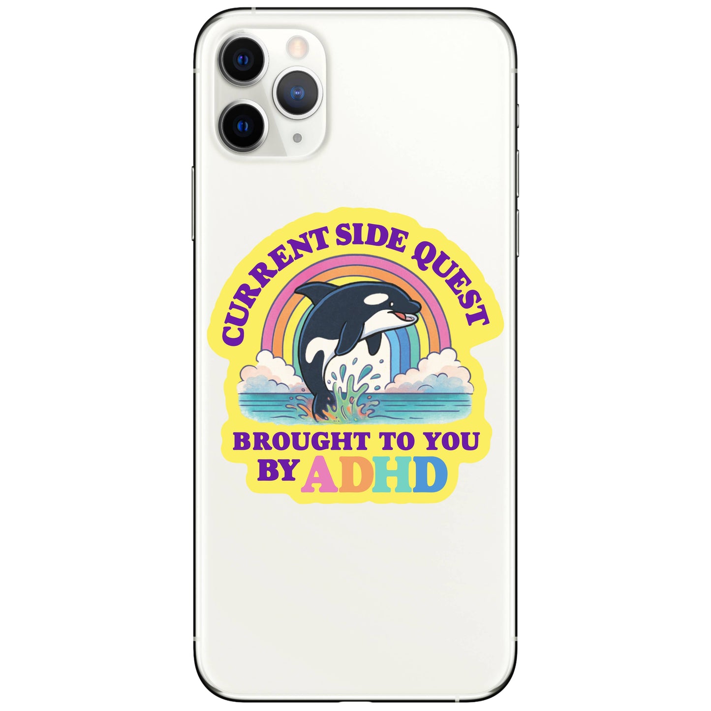 ADHD Funny Mental Health Neuro High Quality Vinyl Sticker