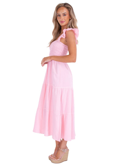 NW1539 - Baby Pink Cotton Dress