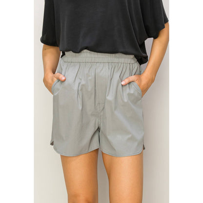Poplin High Waist Shorts