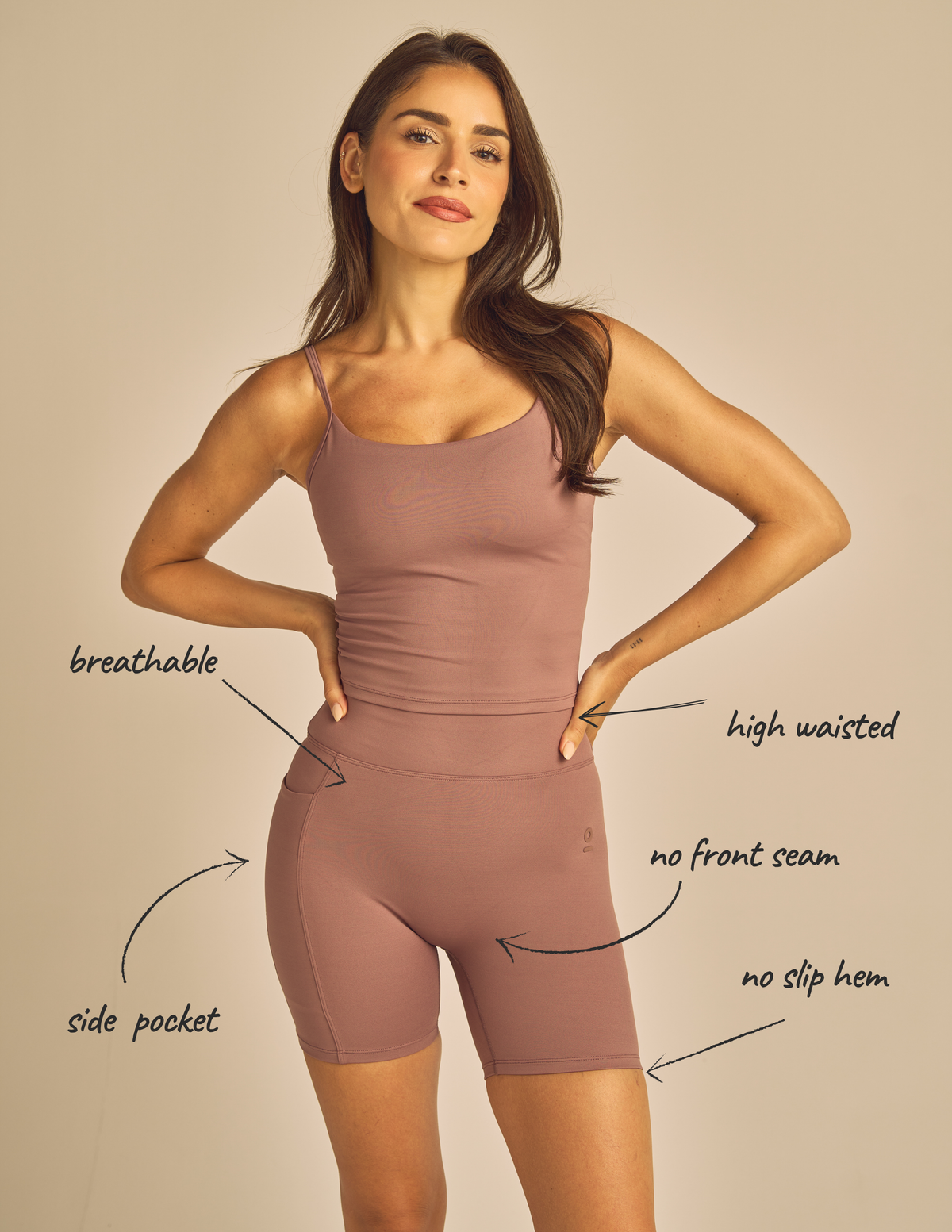 Luxe Compression 5" Biker Shorts