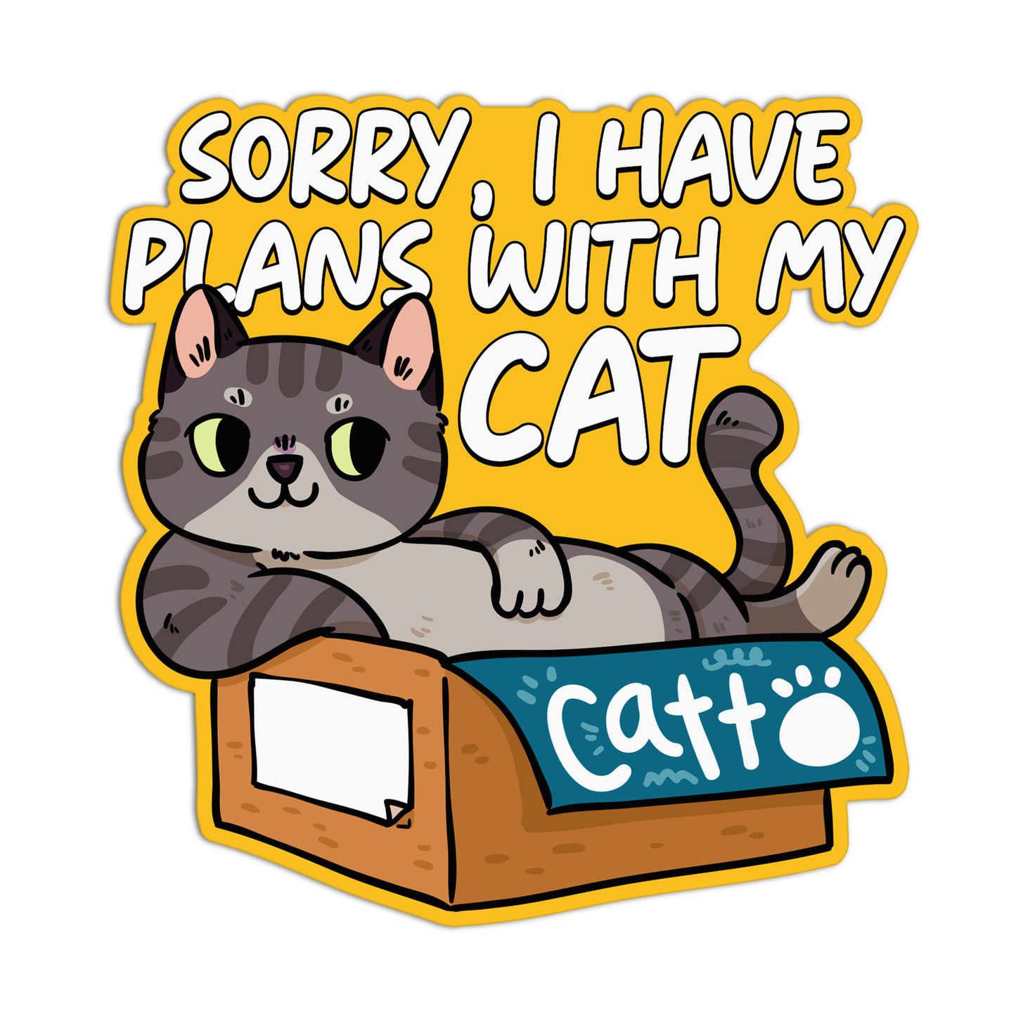 Cat Textured Stickers